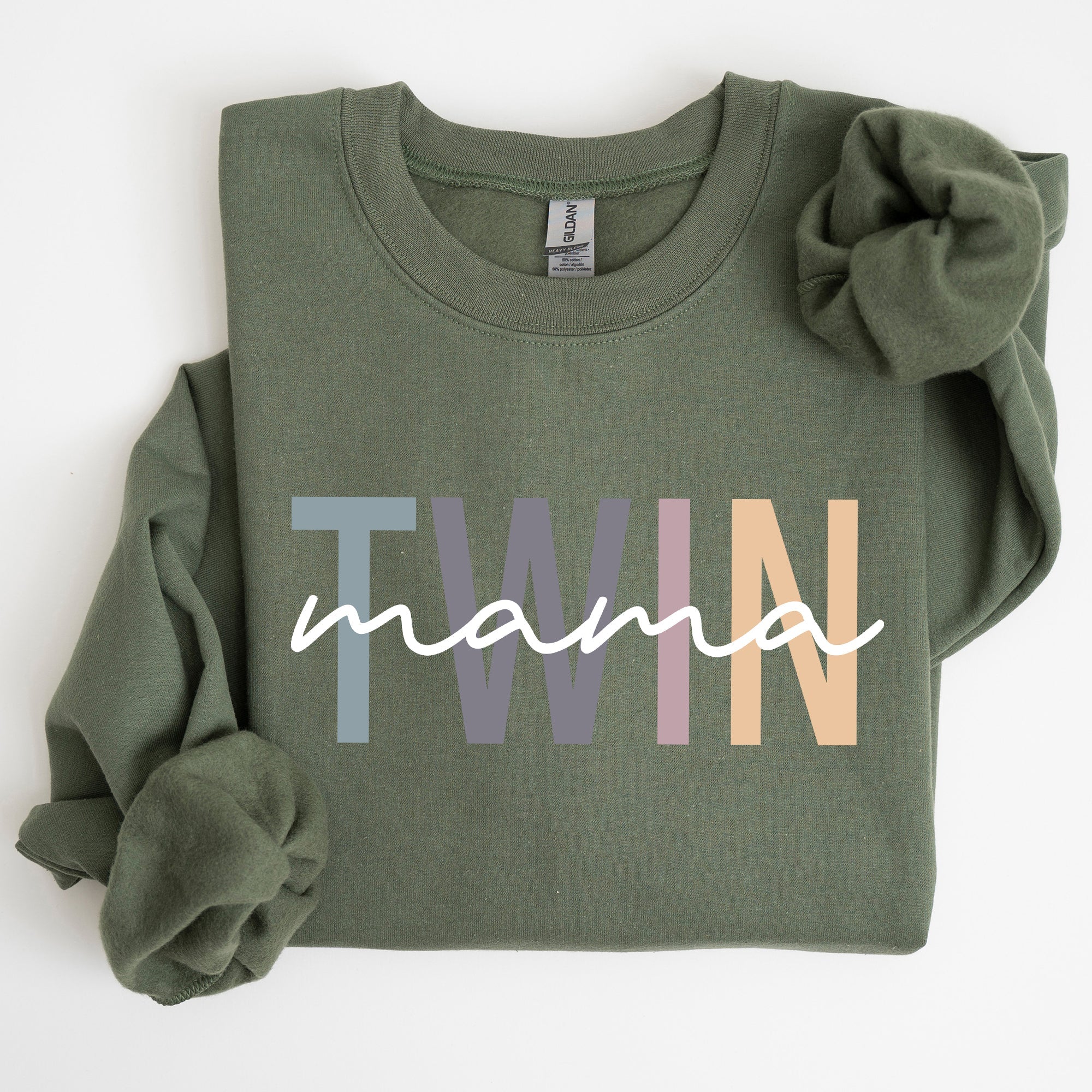 Twin Mama Mom Of Twins Motherhood Proud Forever Striving Everyday Joyful Comfort For Moms Sweatshirt