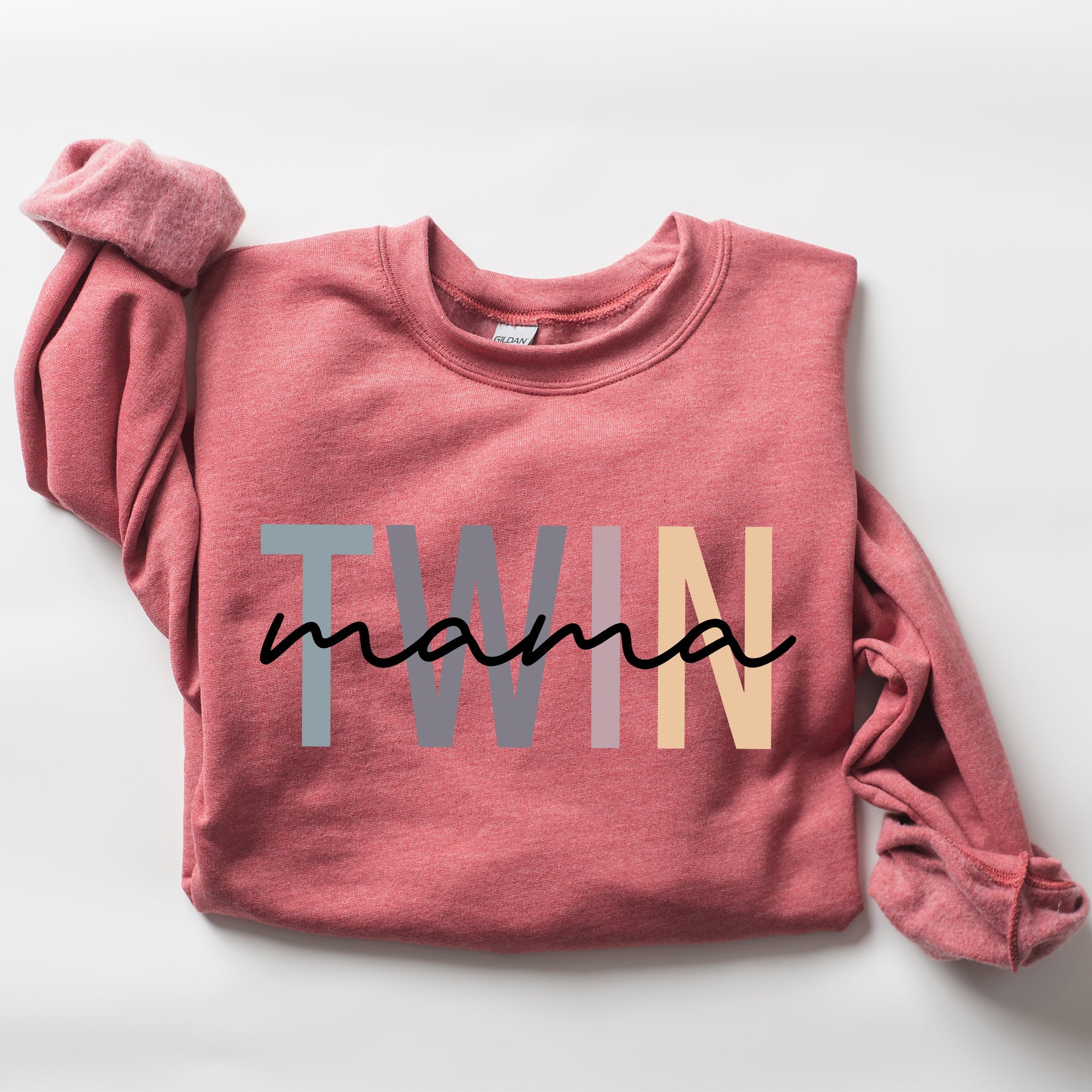 Twin Mama Mom Of Twins Motherhood Proud Forever Striving Everyday Joyful Comfort For Moms Sweatshirt