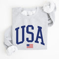 USA Flag Blue Patriotic 4th Of July American Pride Stars And Stripes Celebration Flag Design Sweatshirt