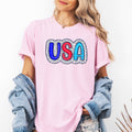 Dalmatian Print Patriotic USA Fourth Of July Americana Pride Edition Comfort Colors Tee