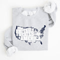 United States Of America Patriotic 4th Of July USA Flag Graphic Emblem Sweatshirt
