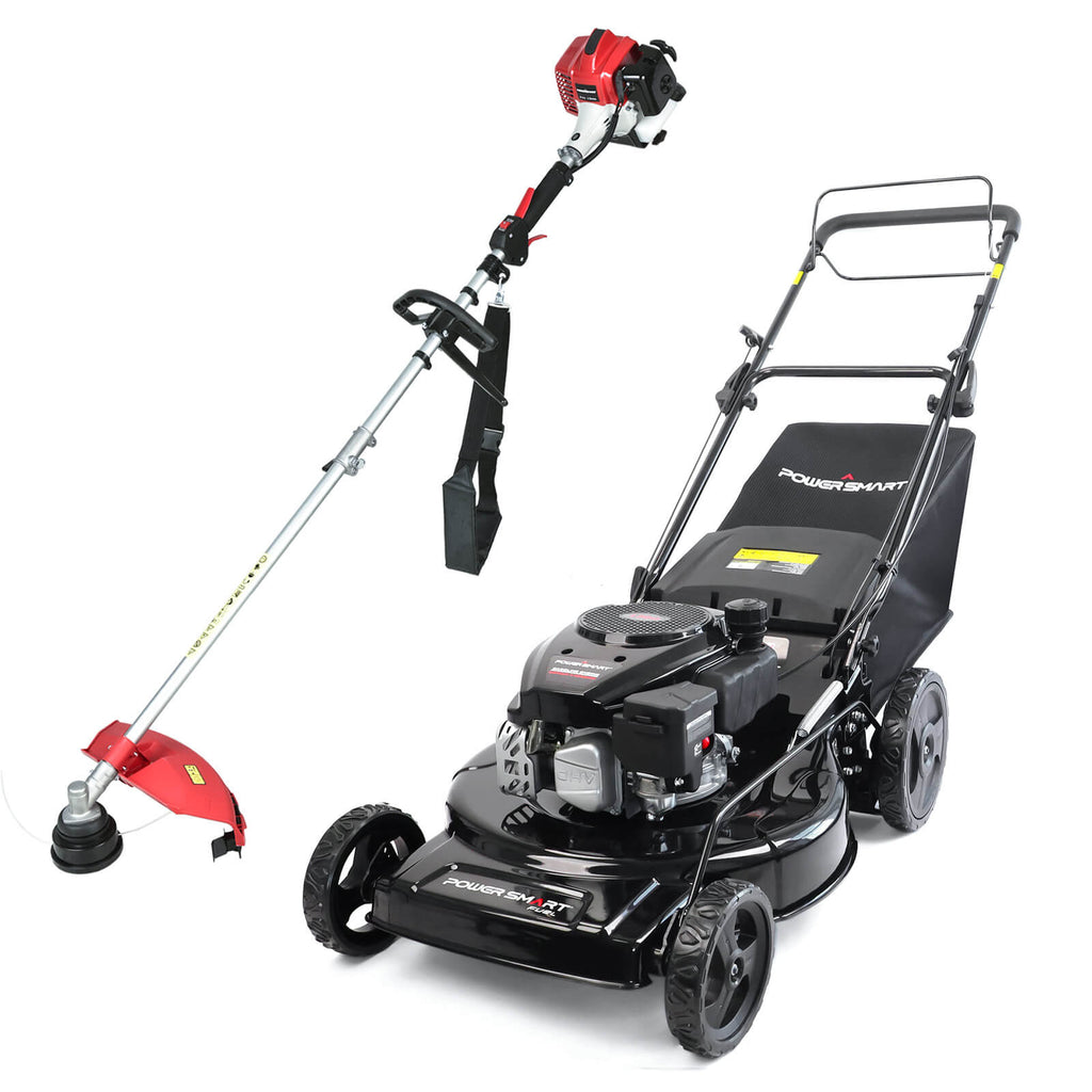 22" 170cc Gas Self-Propelled 3-in-1 Lawn Mower & String Trimmer Combo Kit V8622S1+PS4532