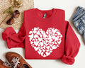 Mini Hearts Vintage Valentine's Day Hearts Pattern Cozy Cotton Blend Self-Love Edition Sweatshirt