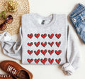 Mini Red Hearts Retro Valentine's Day Love Theme Extra Cozy Ultra Soft Fleece Sweatshirt