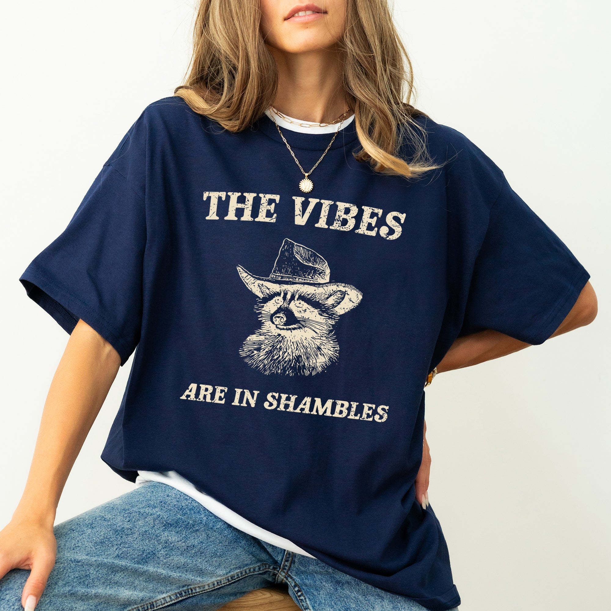 Vibes Are In Shambles Raccoon Meme Edition Version 2024 Limited Release Comfort Colors Tee