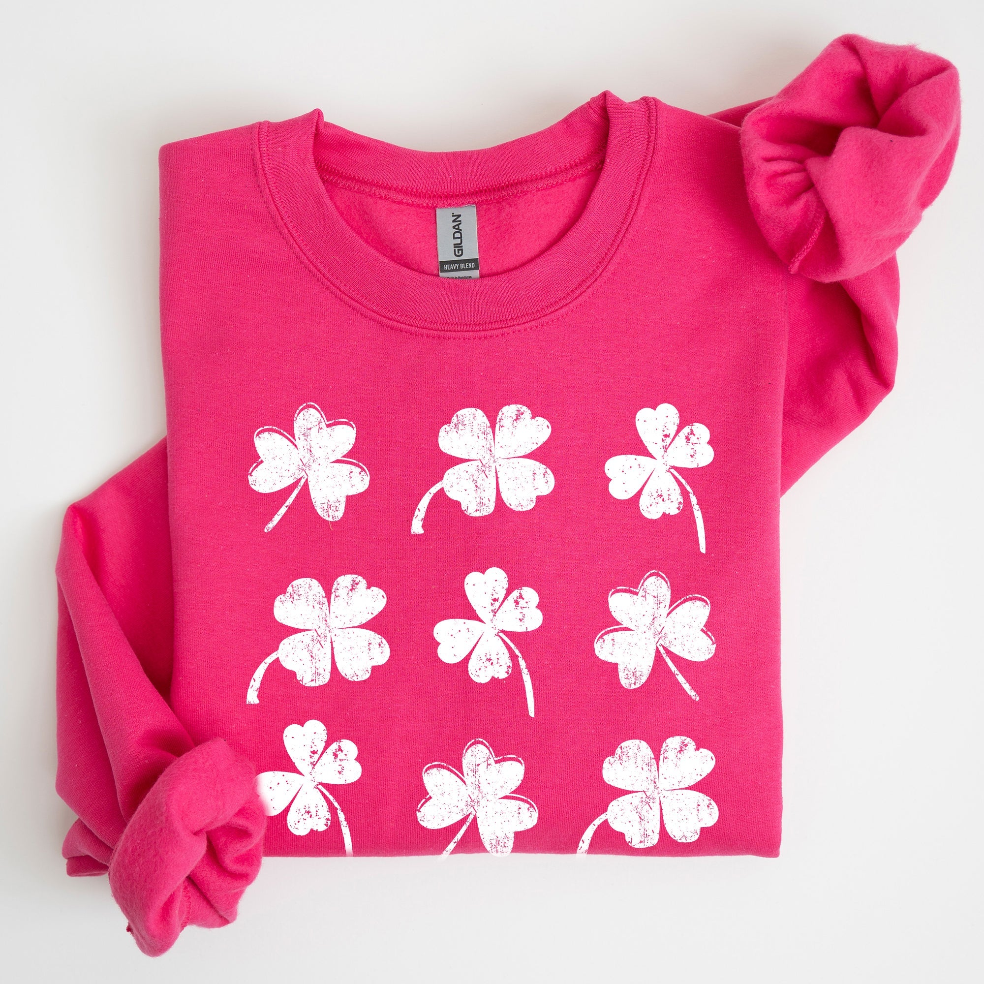 Vintage Shamrocks Ireland Clover St Patrick's Day Irish Heritage Collectible Sweatshirt