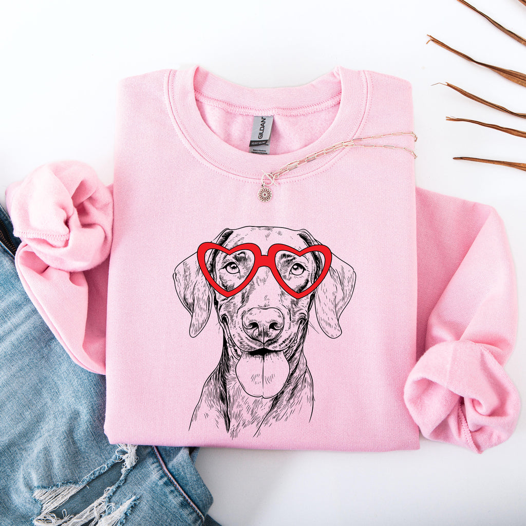 Vizsla Love Forever Friends Breed Pride Illustration And Pet Owner Favorite Saying Sweatshirt