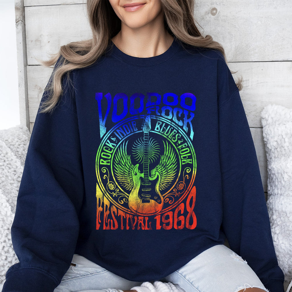 Voodoo Rock Festival Concert Poster Artwork Edition Premium Graphic Deluxe Sweatshirt