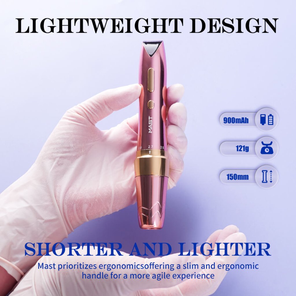 Dragonhawk Wireless Tattoo Pen Machine With 2.2MM-3.2MM Adjustable Strokes Permanent Makeup | Mast P60 (With RCA adapter)