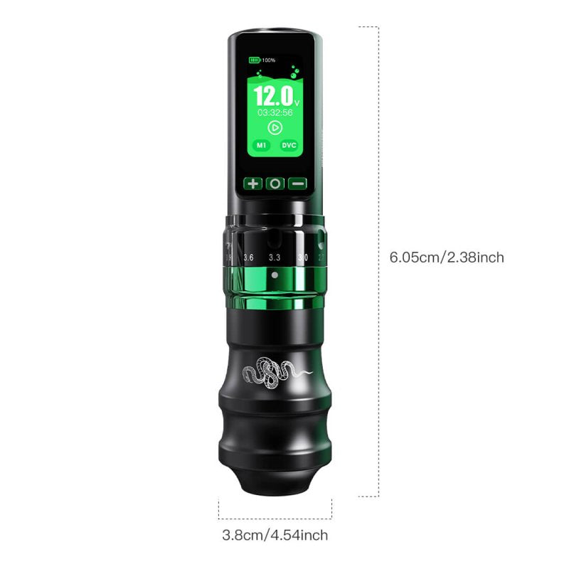 Tattoo Kit | Dragonhawk Fold Pro Year of Snake Edition Tattoo Machine Pen Wireless Professional Bundle