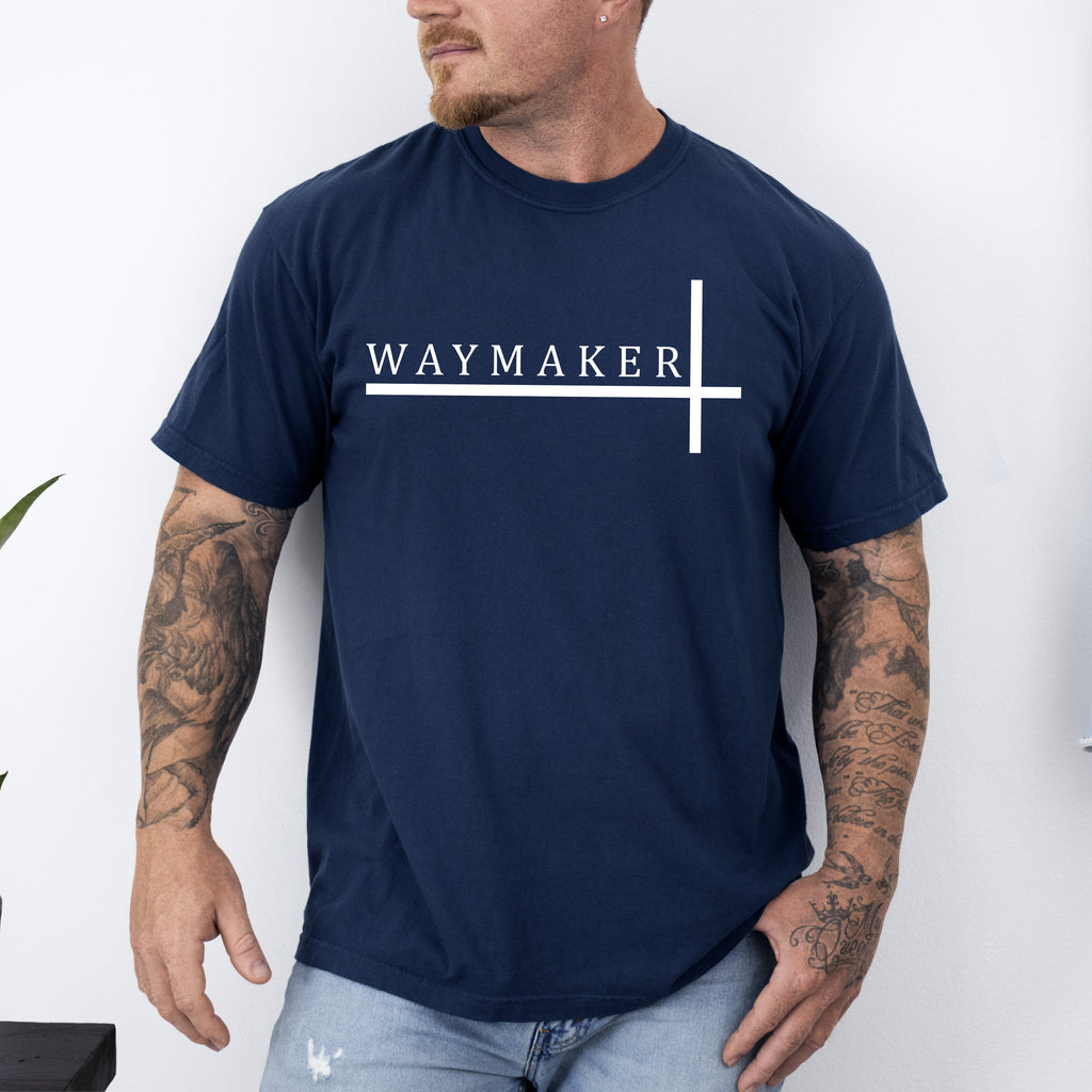 Way Maker Faith Christian Jesus Gospel Religious Scripture Verse Artwork Comfort Colors Tee