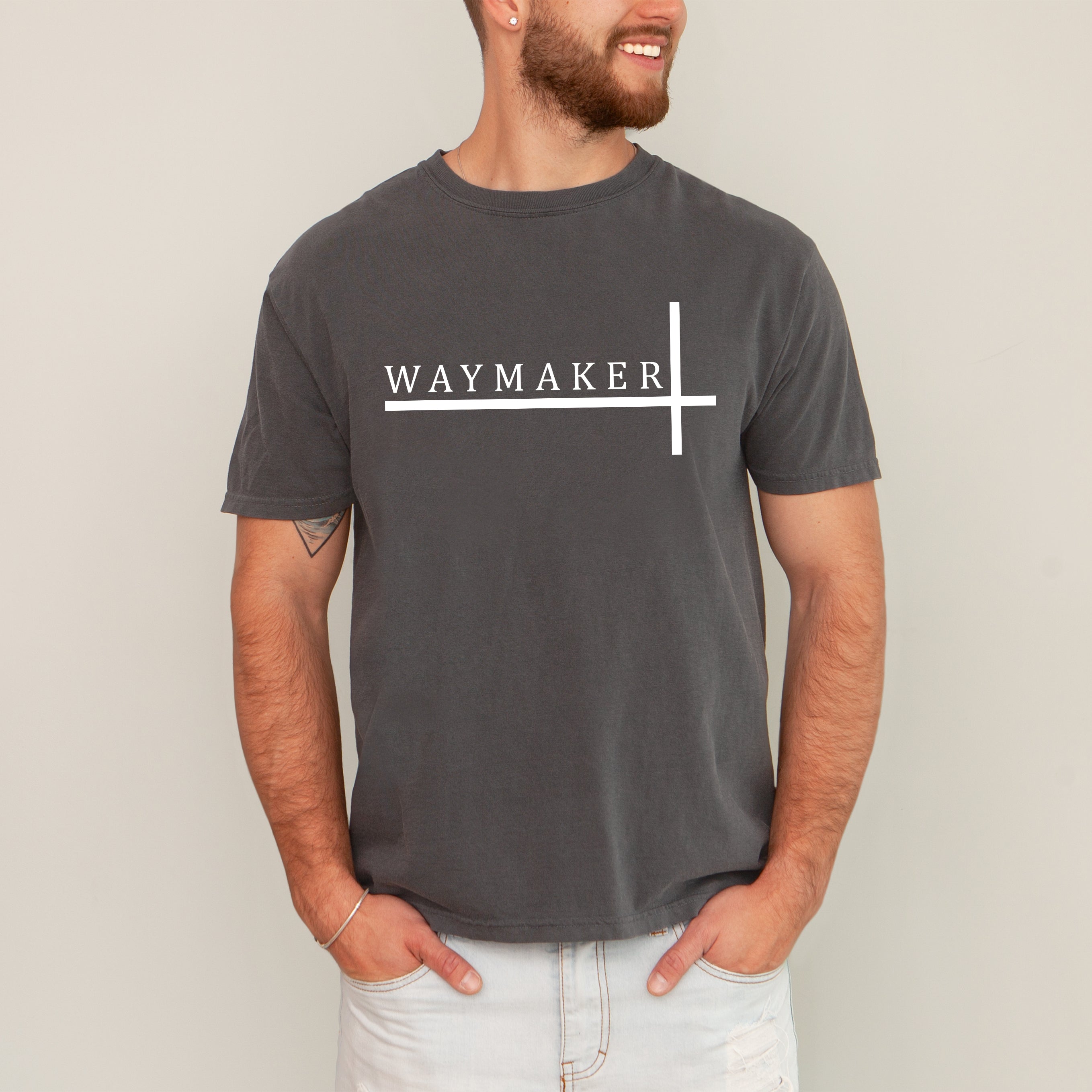 Way Maker Faith Christian Jesus Gospel Religious Scripture Verse Artwork Comfort Colors Tee