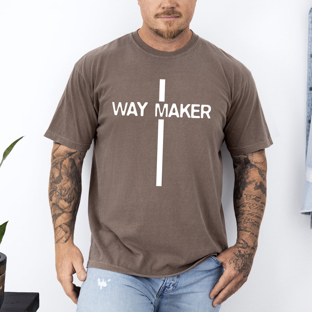 Way Maker Faith Cross Jesus Gospel Religious Inspirational Modern Christian Comfort Colors Tee