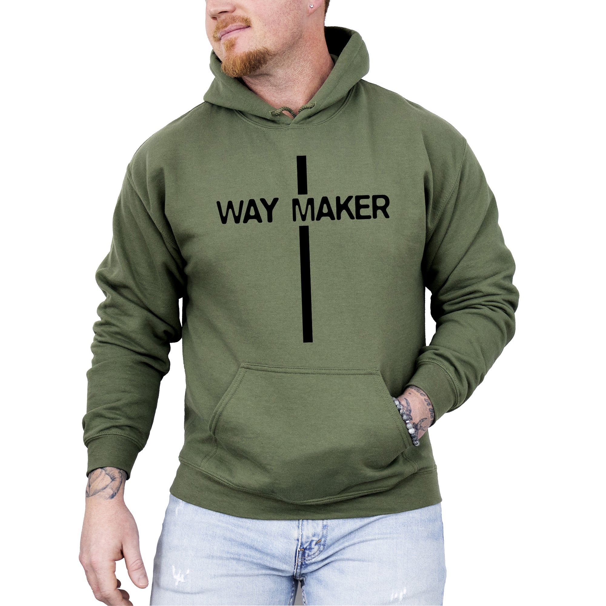 Way Maker Faith Cross Christian Jesus Gospel Religious Hoodie For Faithful Believers And Everyday Worship