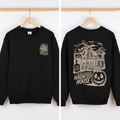 We Dare You To Visit The Haunted House Spooky Halloween Theme Limited Edition Graphic Sweatshirt