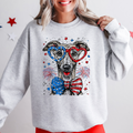 Whippet Patriotic Dog USA America Pet Lover 4th Of July All American Celebration Sweatshirt