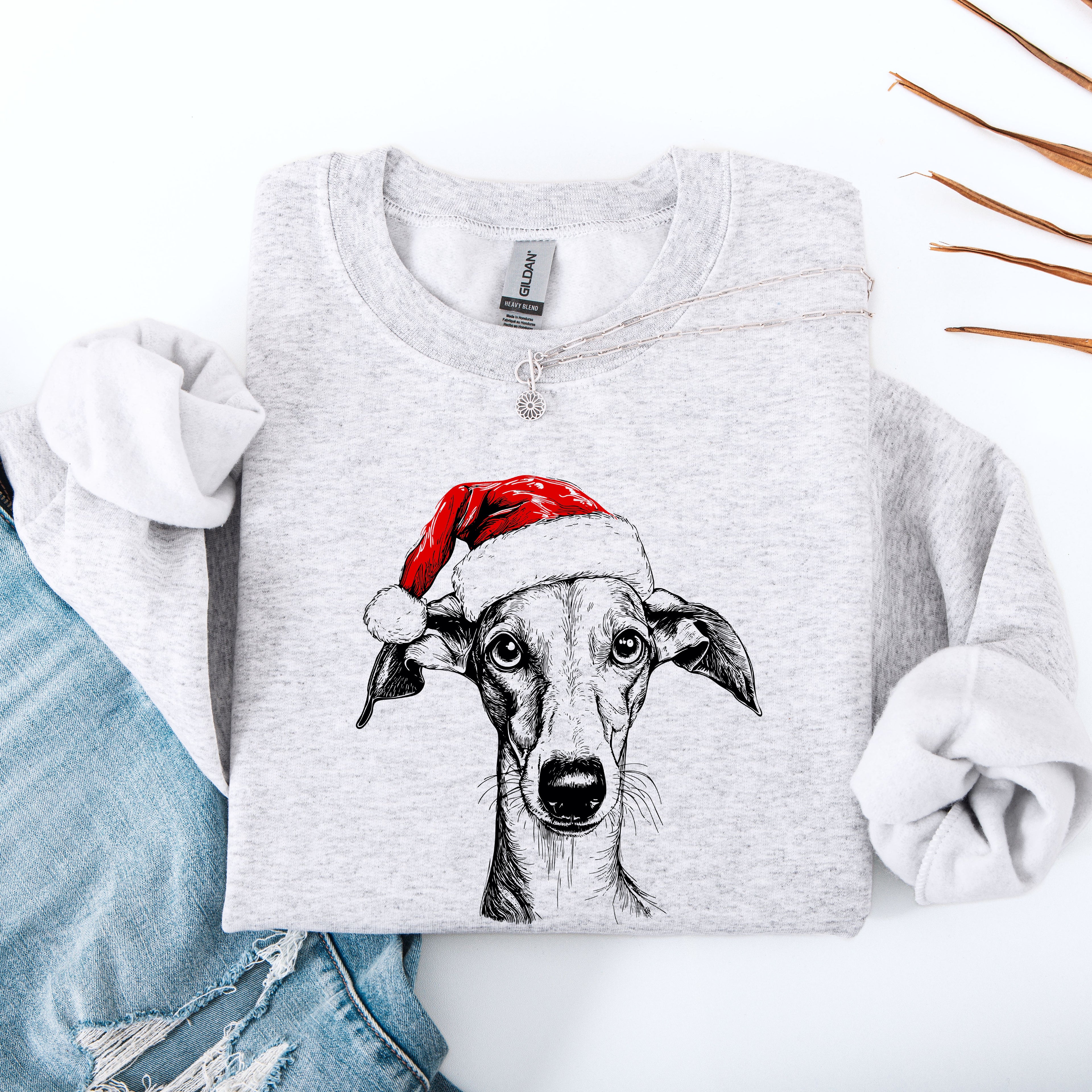Whippet Dog Lover Graphic Art Design Featuring Silhouette And Playful Fonts Sweatshirt