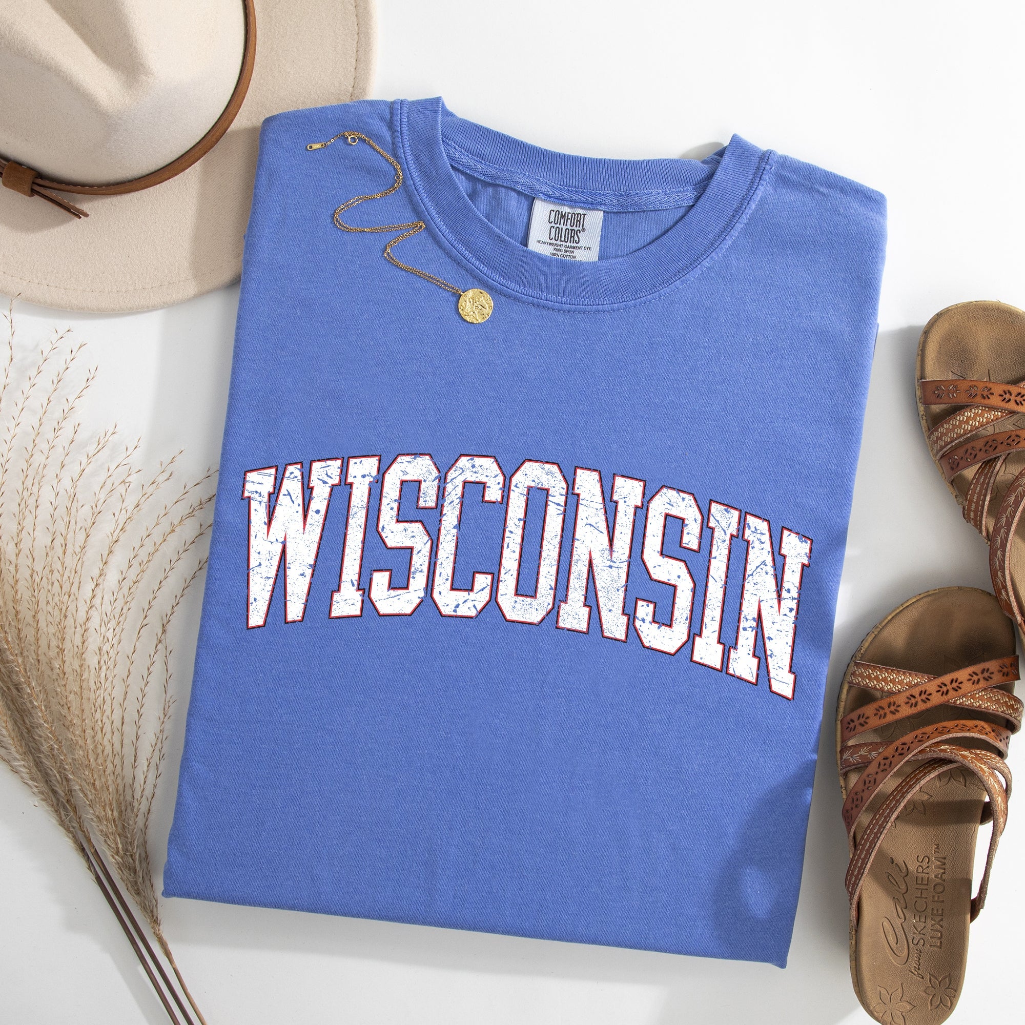 Wisconsin Football Game Day Tailgate Party University State Fans Unite Comfort Colors Tee