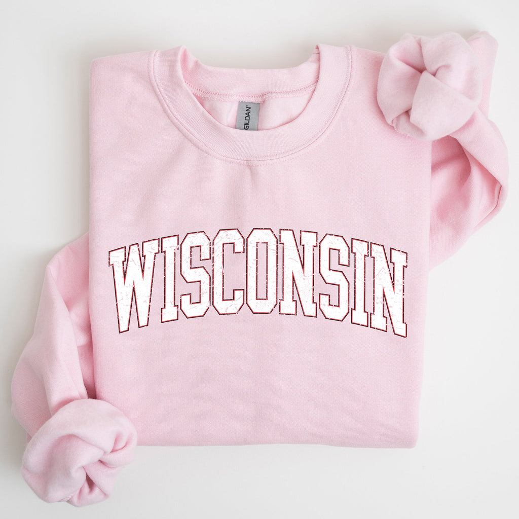 Wisconsin Football Game Day Big Game Touchdown Tailgate Party University State Sweatshirt