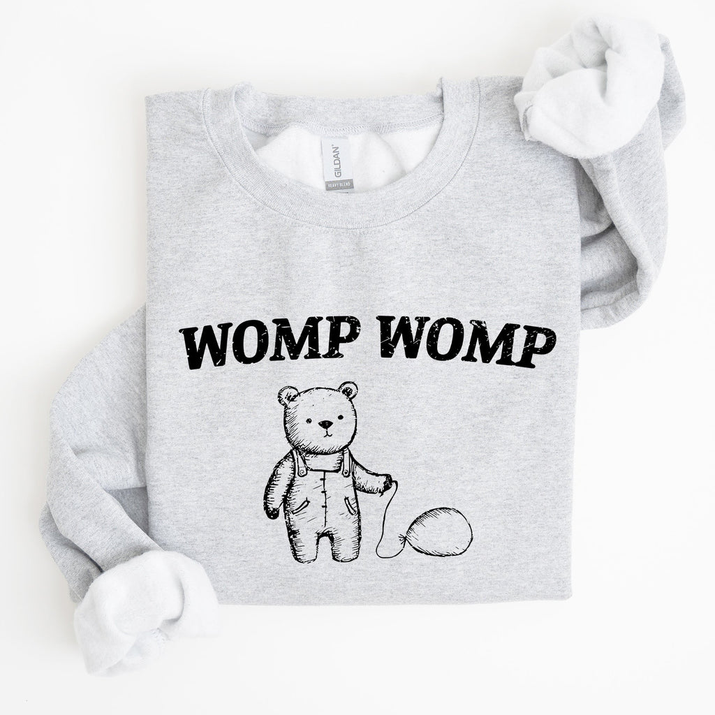 Womp Womp Sad Bear Balloon Meme Aesthetic Funny Graphic Limited Edition Sweatshirt