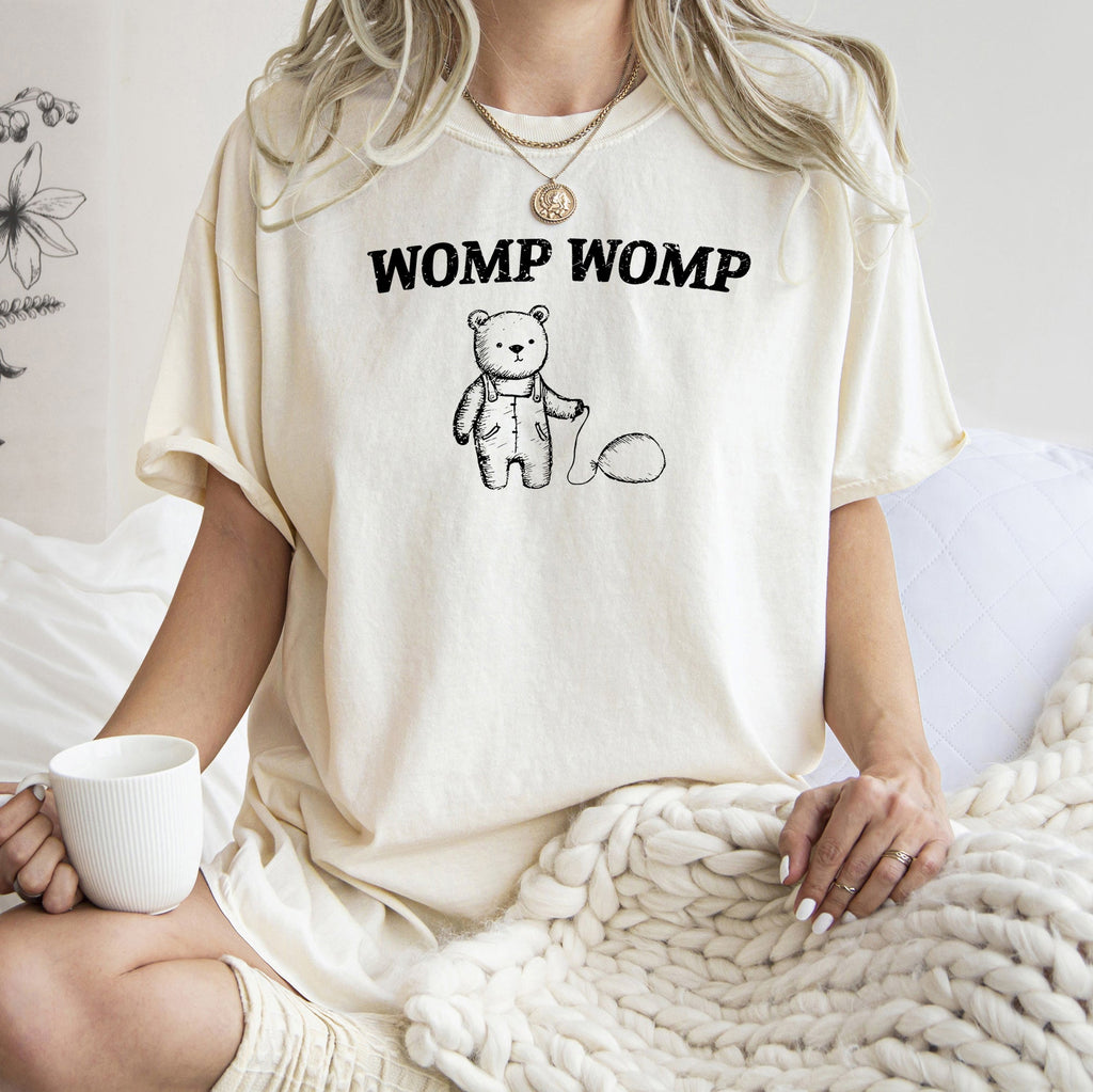 Womp Womp Sad Bear Balloon Meme Internet Culture Moment For Streetwear Fans Comfort Colors Tee