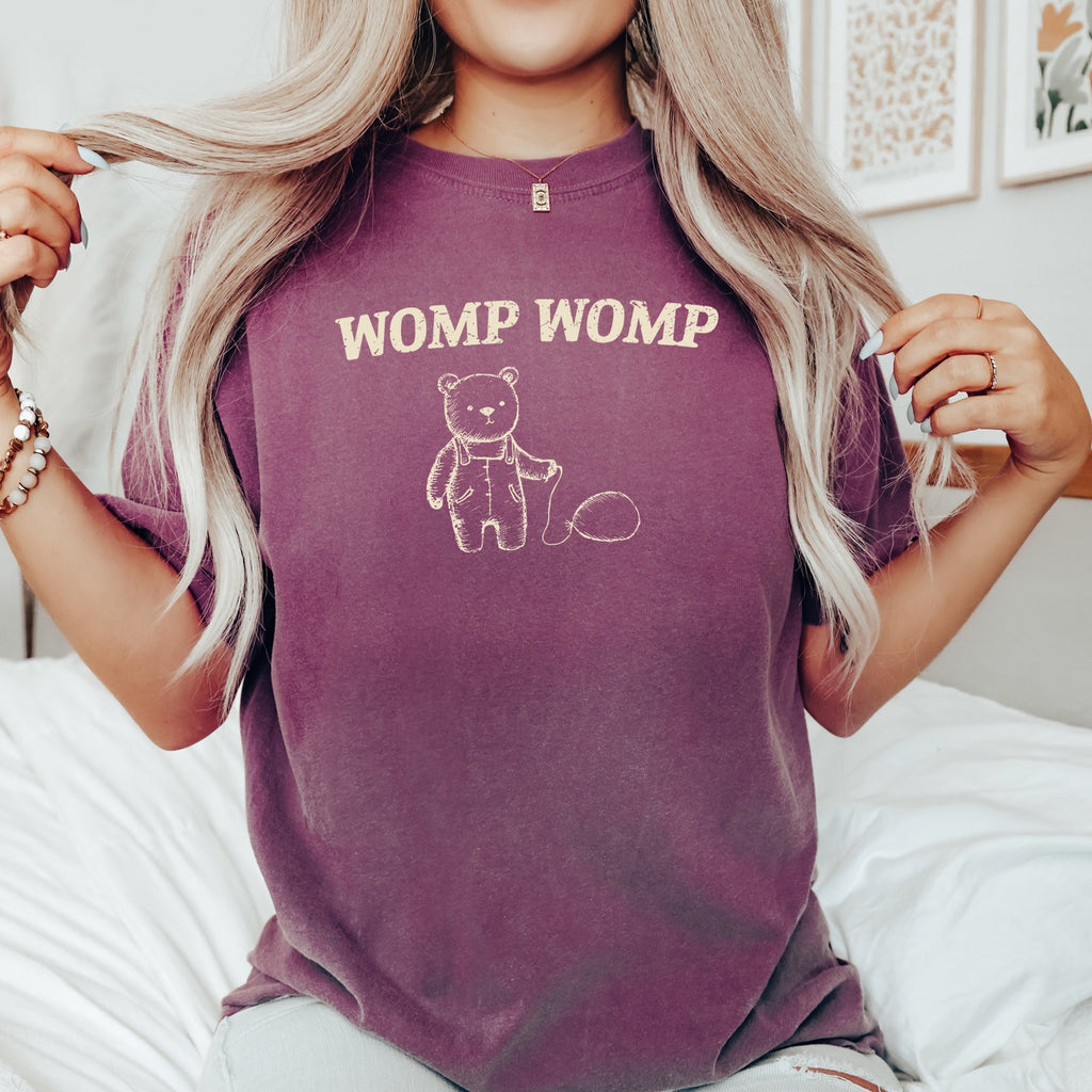 Womp Womp Sad Bear Balloon Meme Internet Culture Moment For Streetwear Fans Comfort Colors Tee