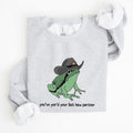 You Just Yee'd Your Last Haw, Sheriff Frog Illustration And Pun Artwork Sweatshirt