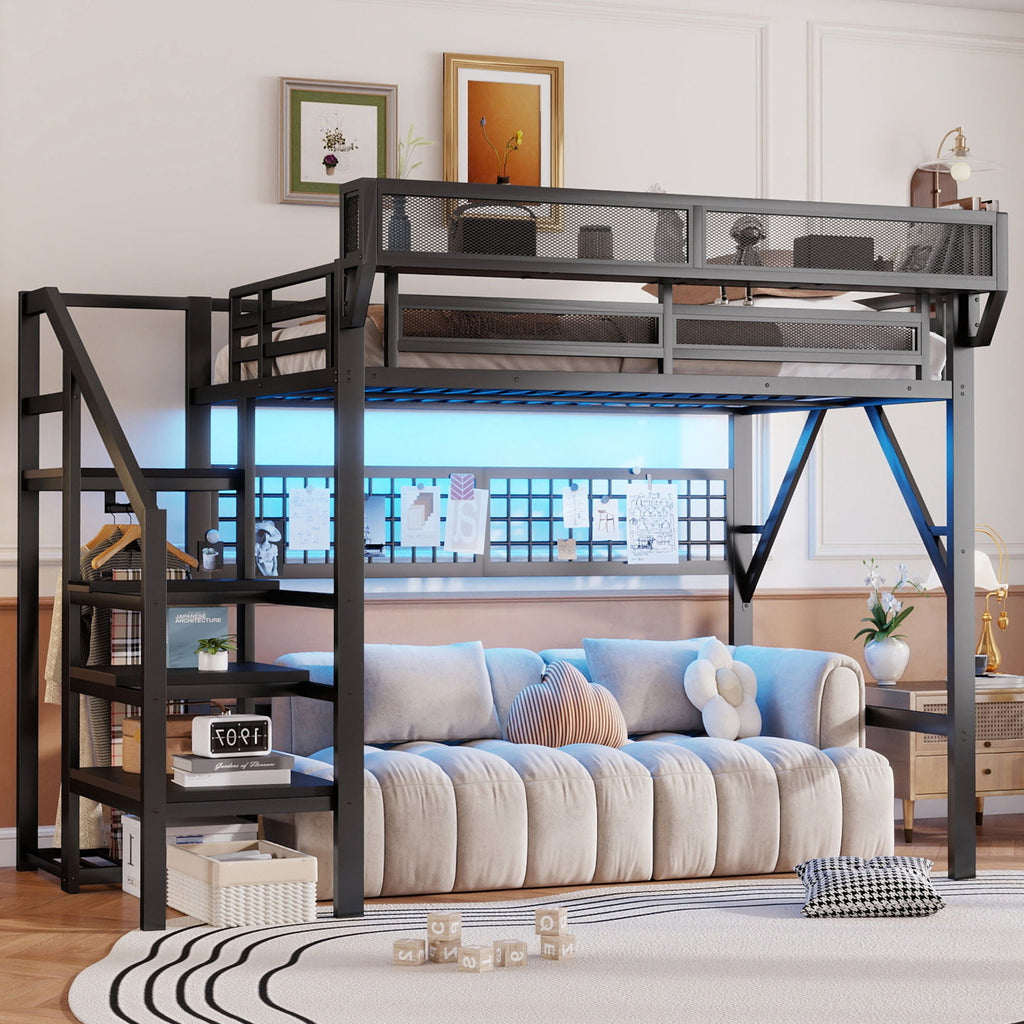 Loft Bed With Stairs And Storage