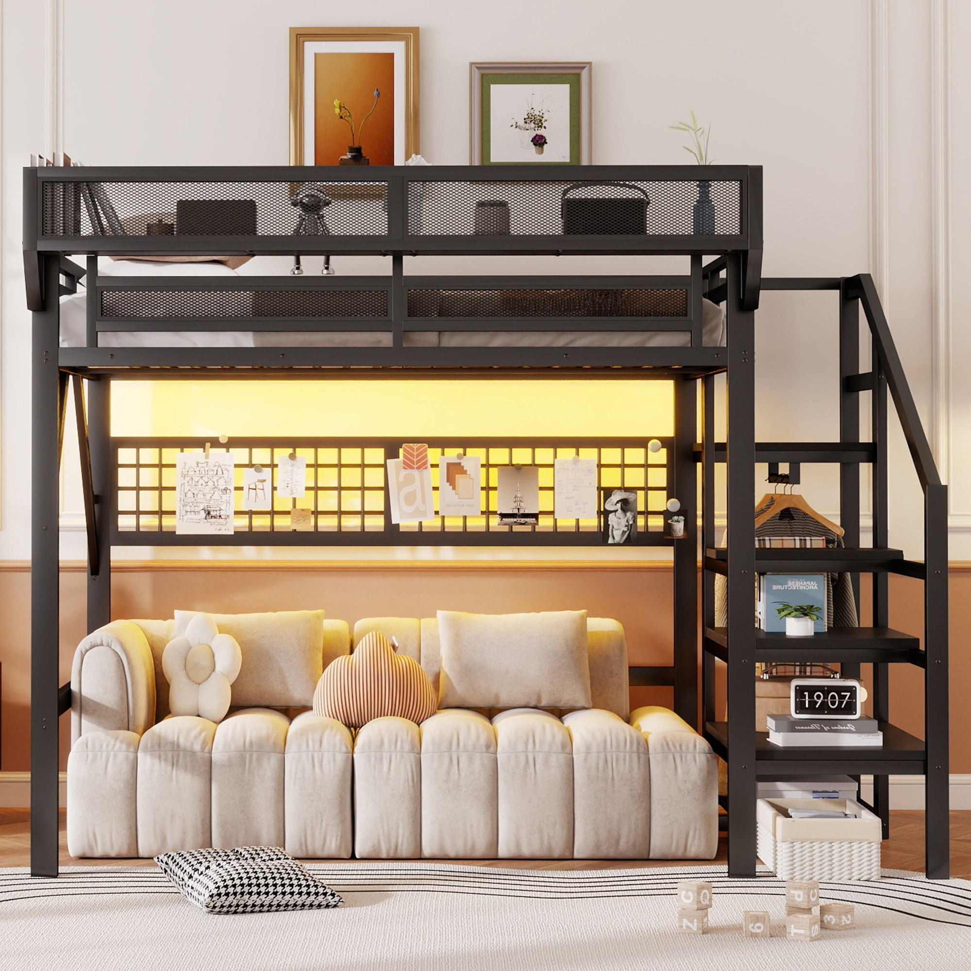 Loft Bed With Stairs And Storage