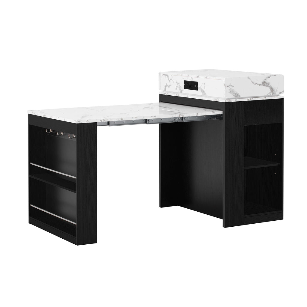 Extendable Dining Table With Folding Top