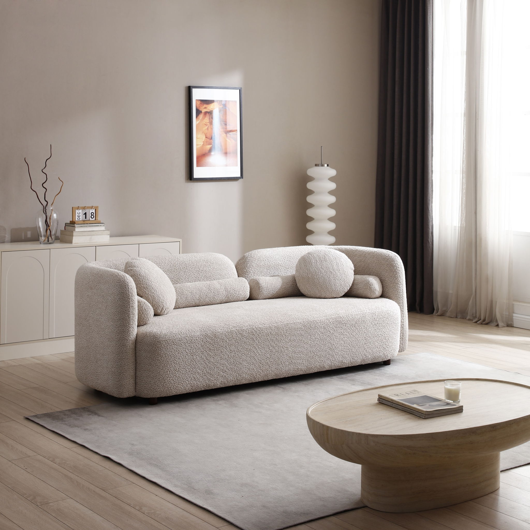 Luxury Modern Couch, 3 Seater Sofa For Living Room