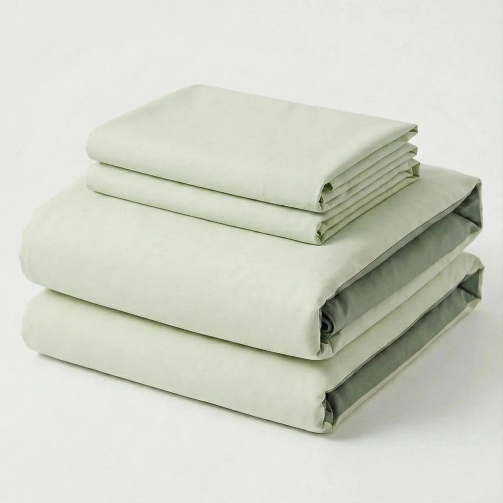 Adeline Pastel Silky Cooling TENCEL™ Bedding Set / Green