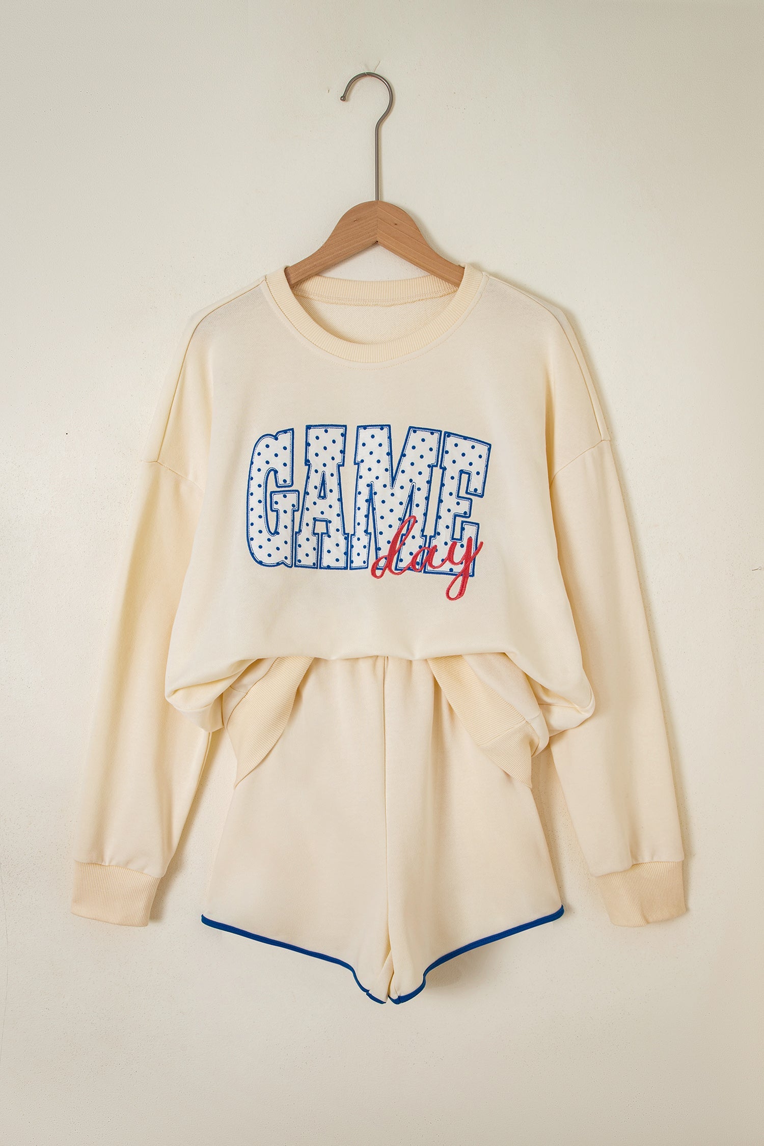 Game Day Crew Neck Sweatshirt & Shorts Set
