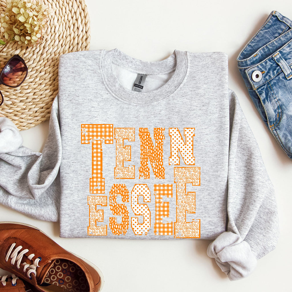 Tennessee Spirit Volunteers Smokey Vols Graphic Heritage Edition Vintage Inspired Soft Fleece Sweatshirt