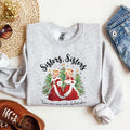 Sisters White Christmas Movie Inspired Classic Musical Cozy Cotton Blend Sweatshirt