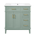 Modern Bathroom Vanity With Sink, Storage Cabinet, Soft Close Doors, Deep & Standard Drawers