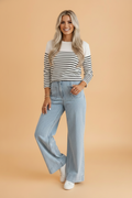 Solid Denim Patch Pocket Straight Leg Jeans