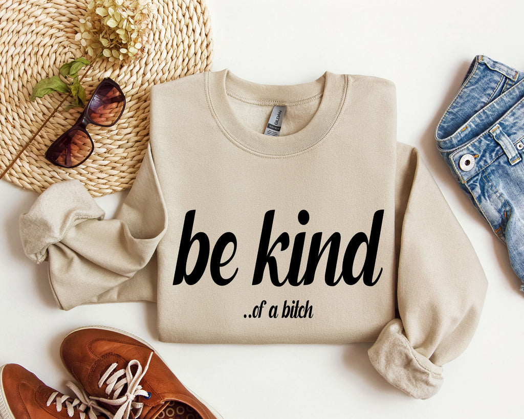 Be Kind Funny Sarcastic College Campus Edition Premium Fleece Graphic Sweatshirt