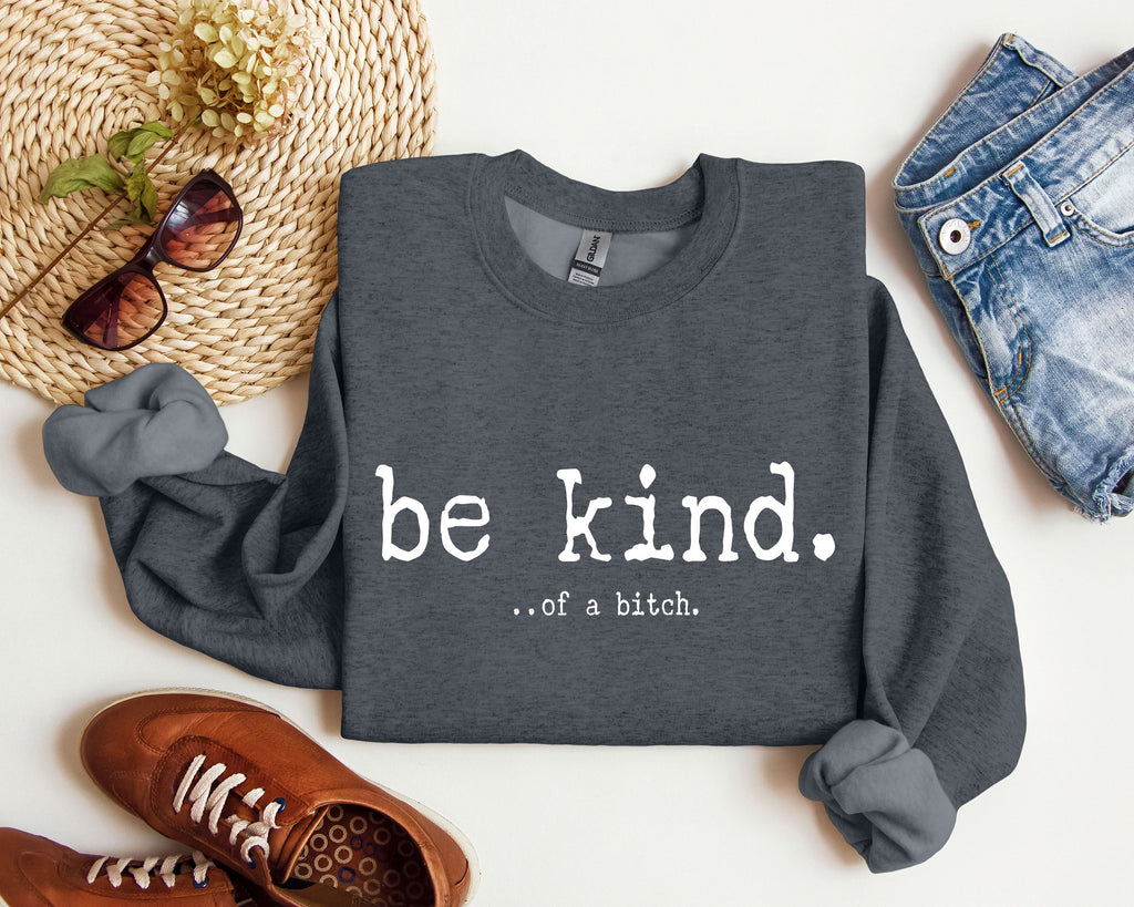 Be Kind Be Kind College Campus Sarcasm Be Kind Statement For The Daily Campus Wardrobe Sweatshirt
