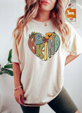 Be Kind Heart And Flowers Positivity Retro Floral Edition Keepsake Comfort Colors Tee