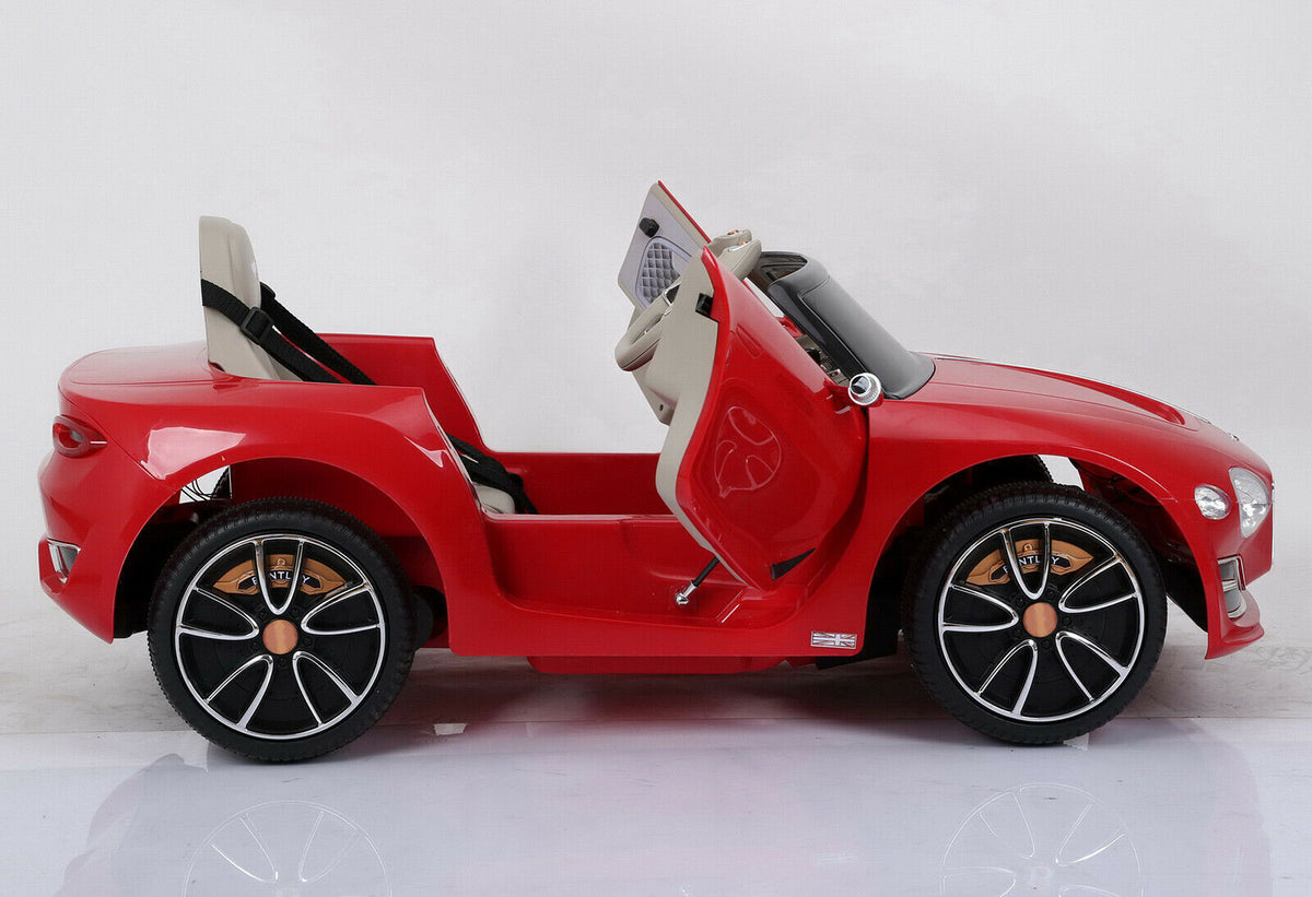 12V Licensed Bentley Style Kids Electric Ride On Car with Remote Control - Perfect Gift for Young Drivers