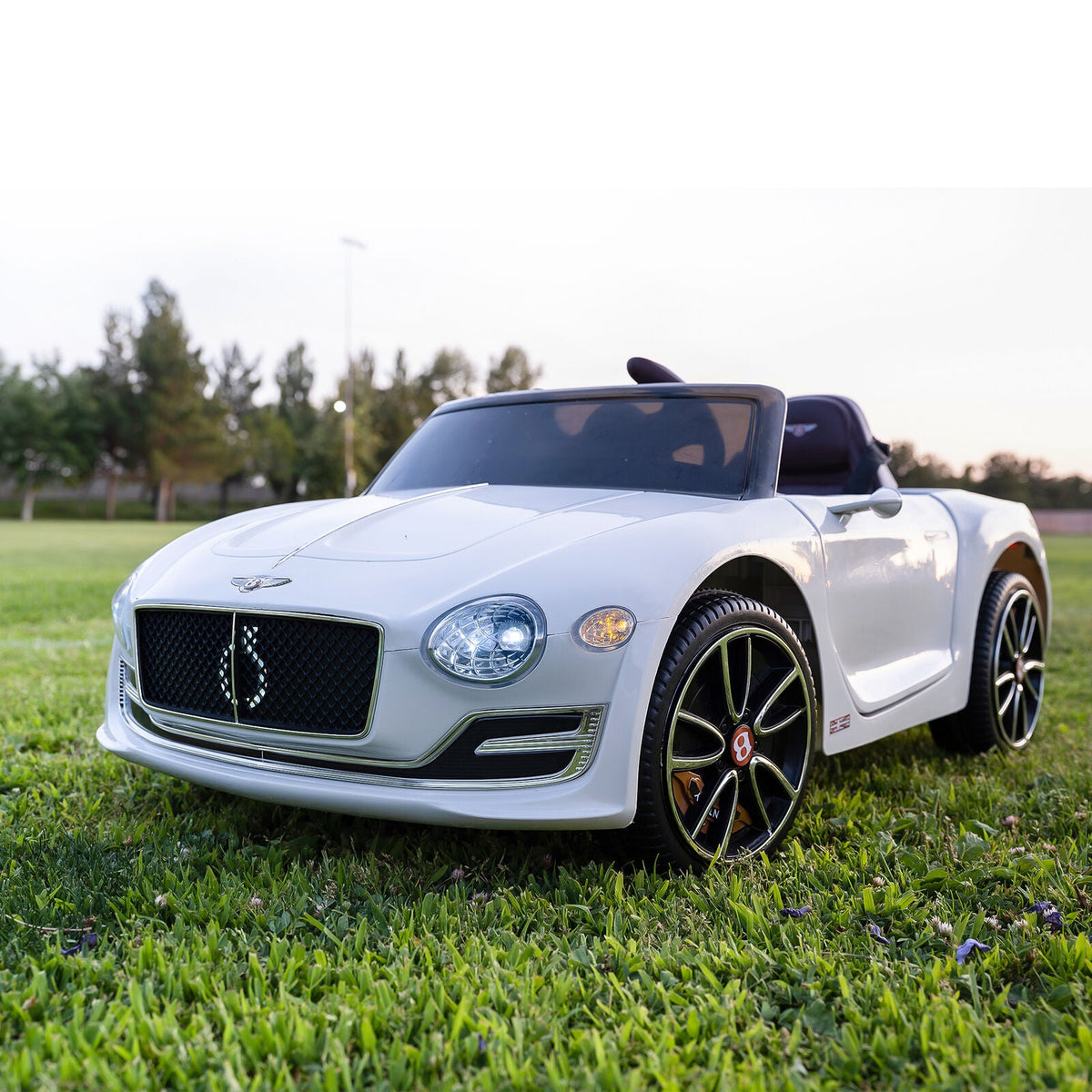 Bentley Style 12V Electric Ride-On Car with Remote Control and LED Lights for Kids