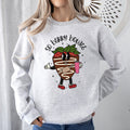 So Berry Boujee Chocolate Strawberry Bougie Print Cozy Luxe Weekend Wear Sweatshirt