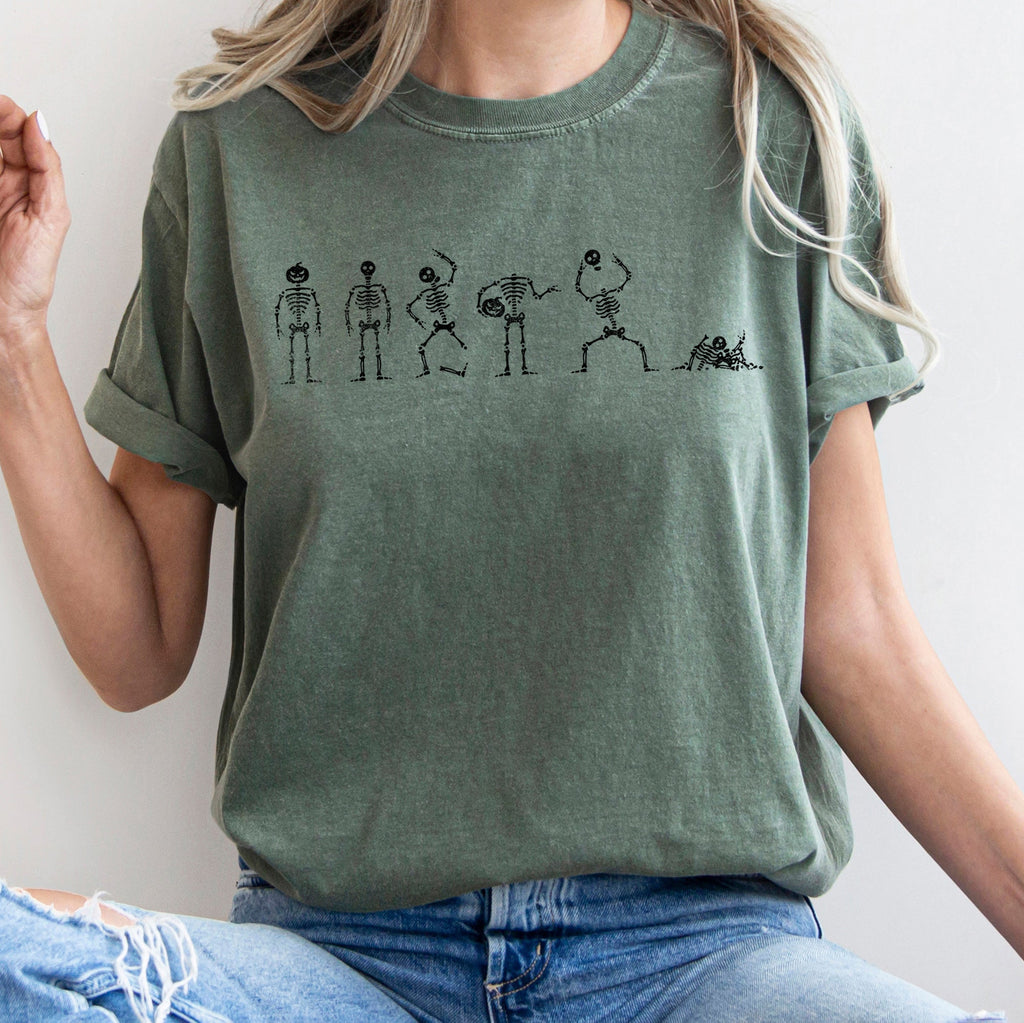 Six Dancing Skeletons Comfort Colors Tee