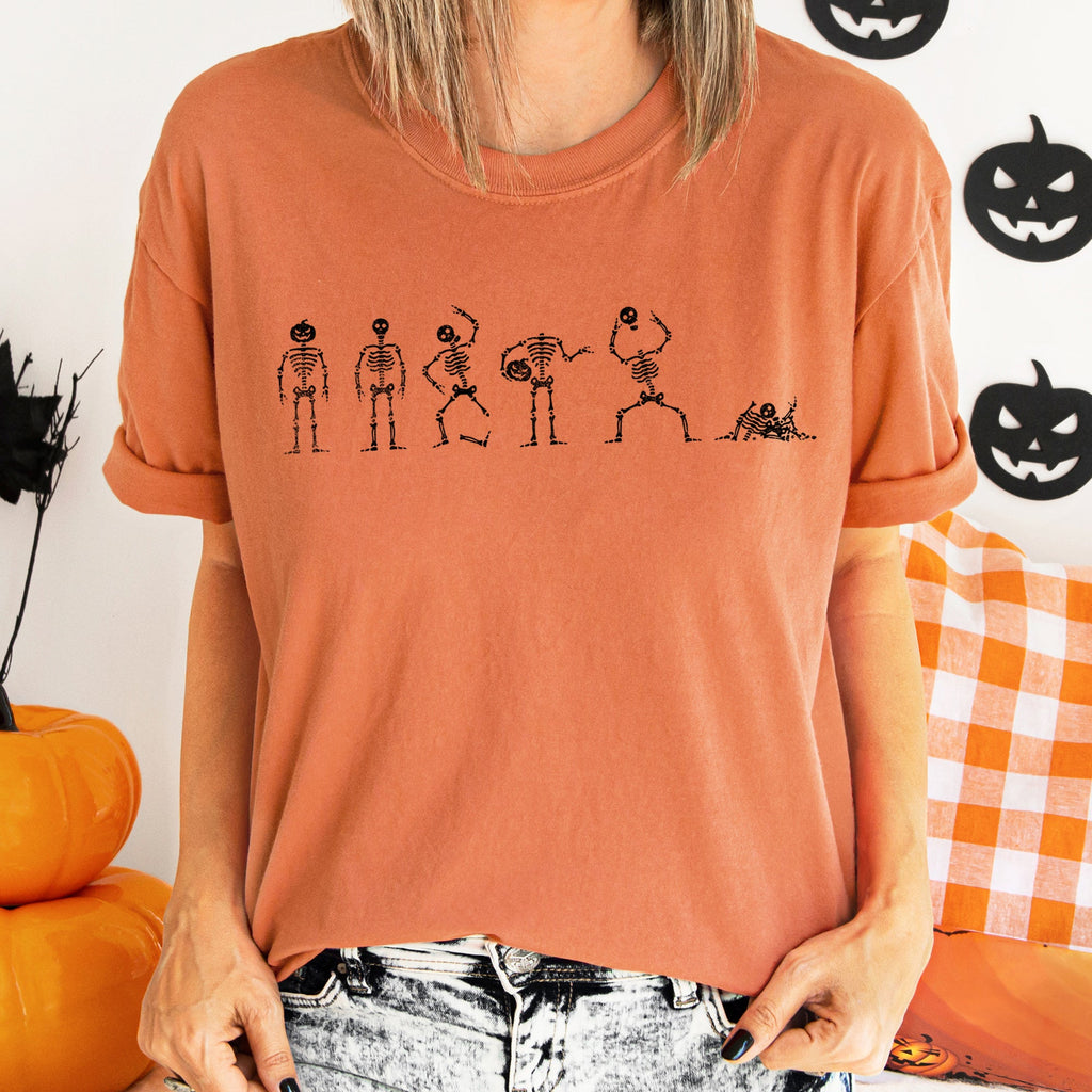 Six Dancing Skeletons Comfort Colors Tee