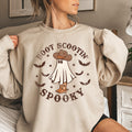 Boot Scooting Spooky Halloween Festive Cozy Graphic Design Autumn Night Sweatshirt