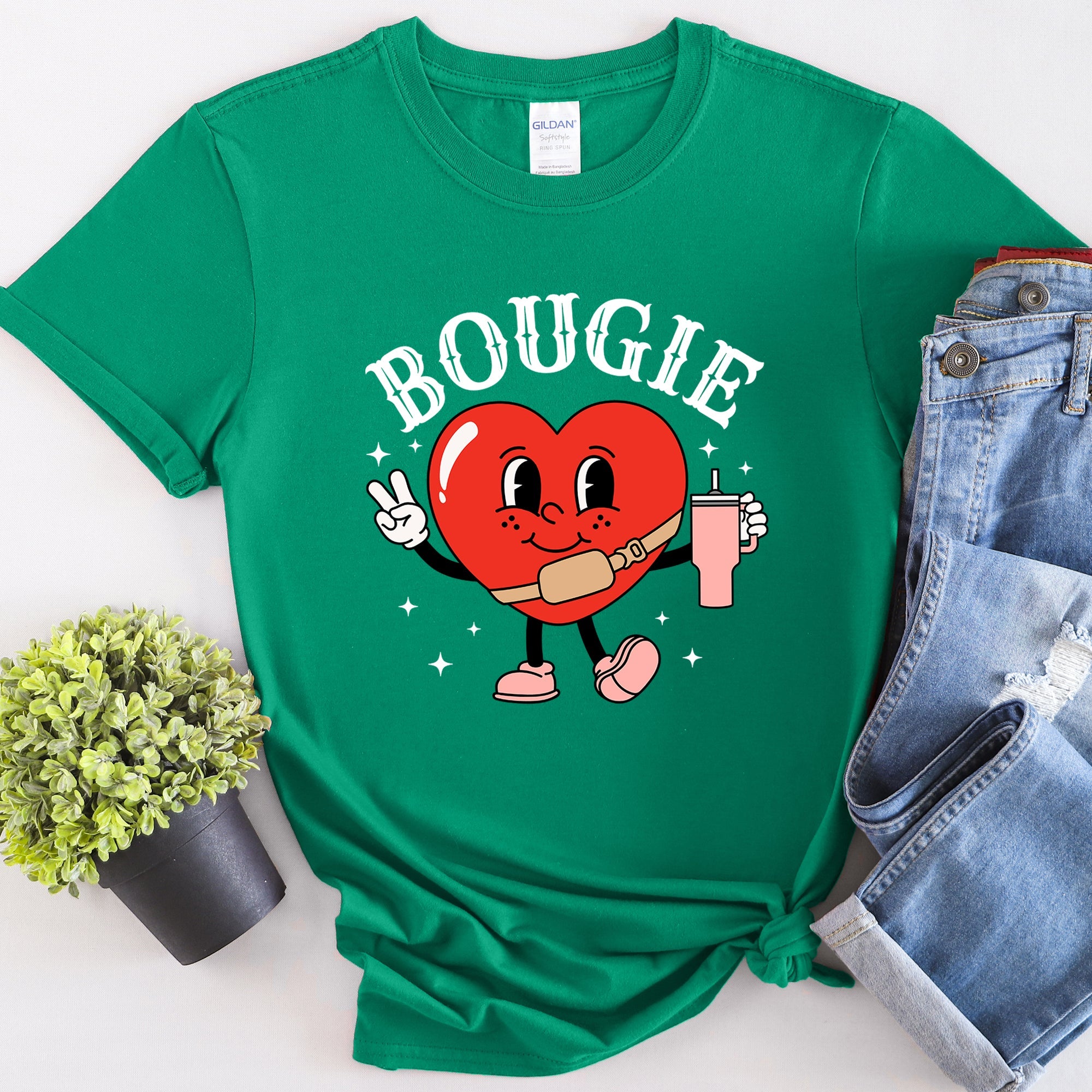Bougie Heart Boujee Valentine's Day Edition Ultra Soft Comfort Fit Limited Graphic Tee