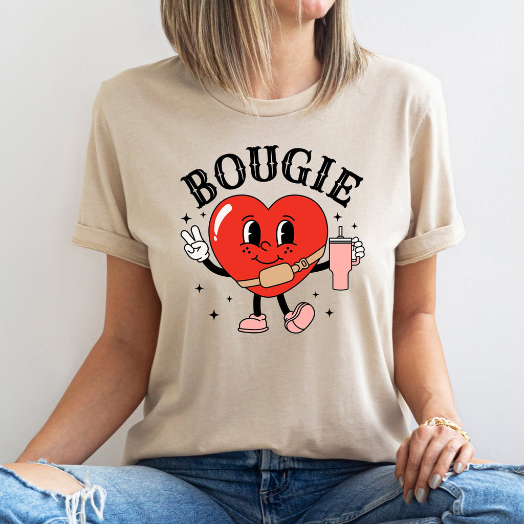 Bougie Heart Boujee Valentine's Day Edition Ultra Soft Comfort Fit Limited Graphic Tee