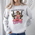 Bring Me Flowers Cowboy Western Country Valentine's Day Heritage Graphic Sweatshirt