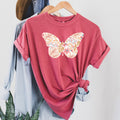 Floral Butterfly Comfort Colors Tee